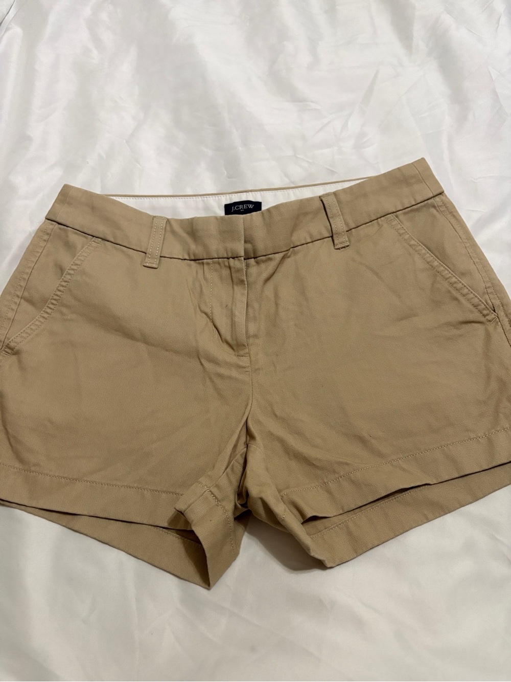 J. Crew Women's Tan Chino Bermuda Shorts